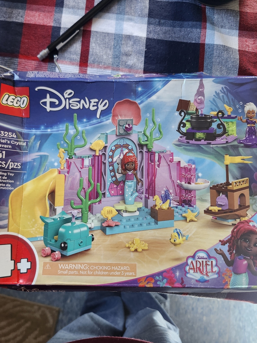 LEGO Disney Ariel’s Crystal Cavern 43254 141 Pcs Mermaidcore Disneycore Undersea